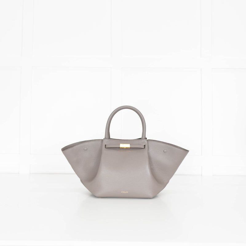 DeMellier Taupe Leather Midi New York Tote
