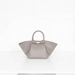 DeMellier Taupe Leather Midi New York Tote