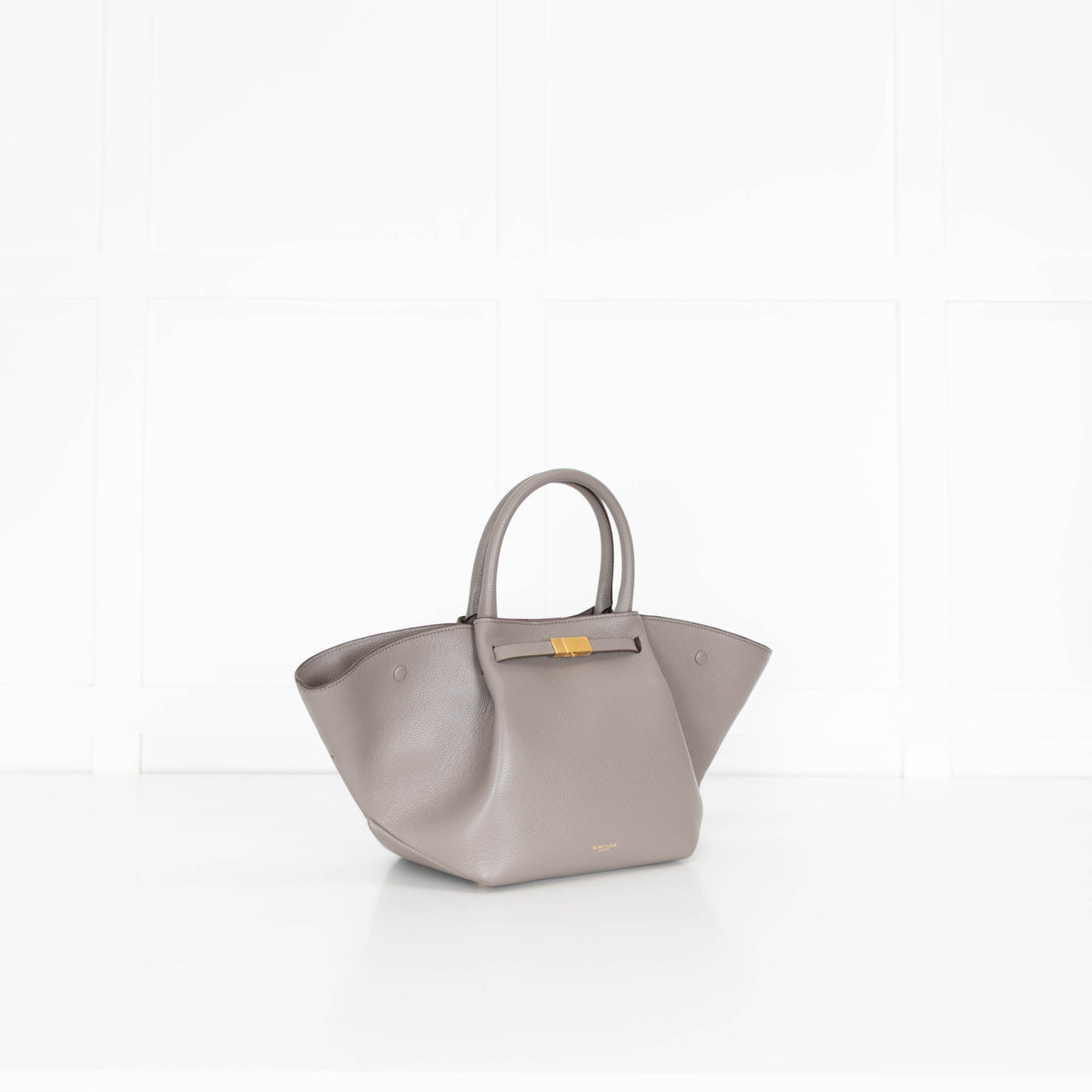 DeMellier Taupe Leather Midi New York Tote