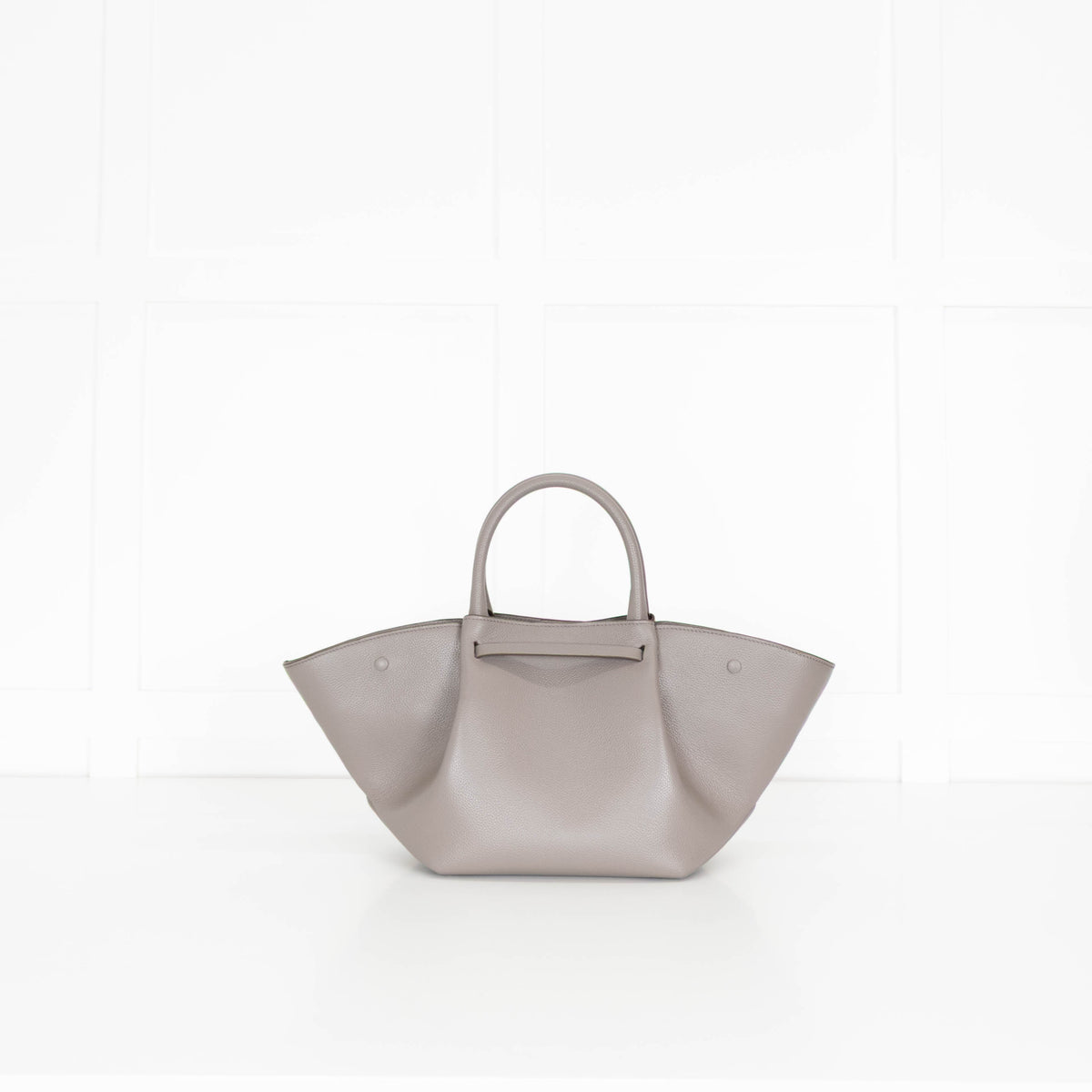 DeMellier Taupe Leather Midi New York Tote