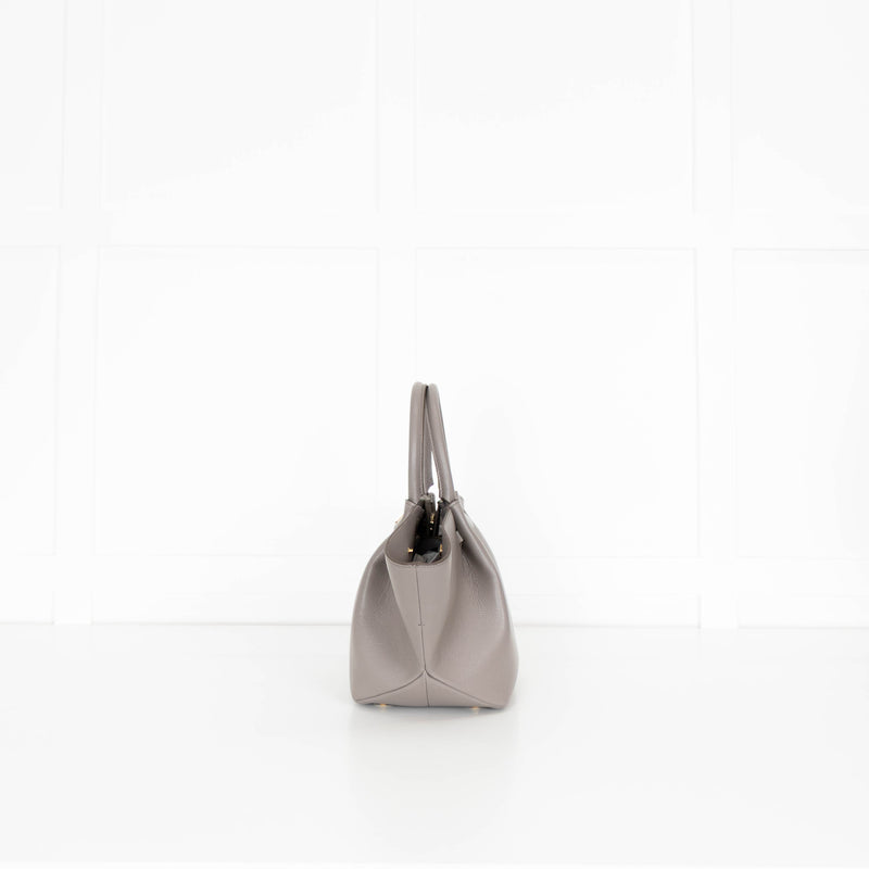 DeMellier Taupe Leather Midi New York Tote