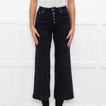 Paige Black Denim Anessa Cropped Jeans