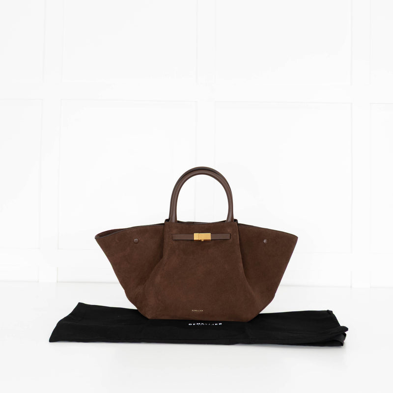 DeMellier Brown Suede Midi New York Tote