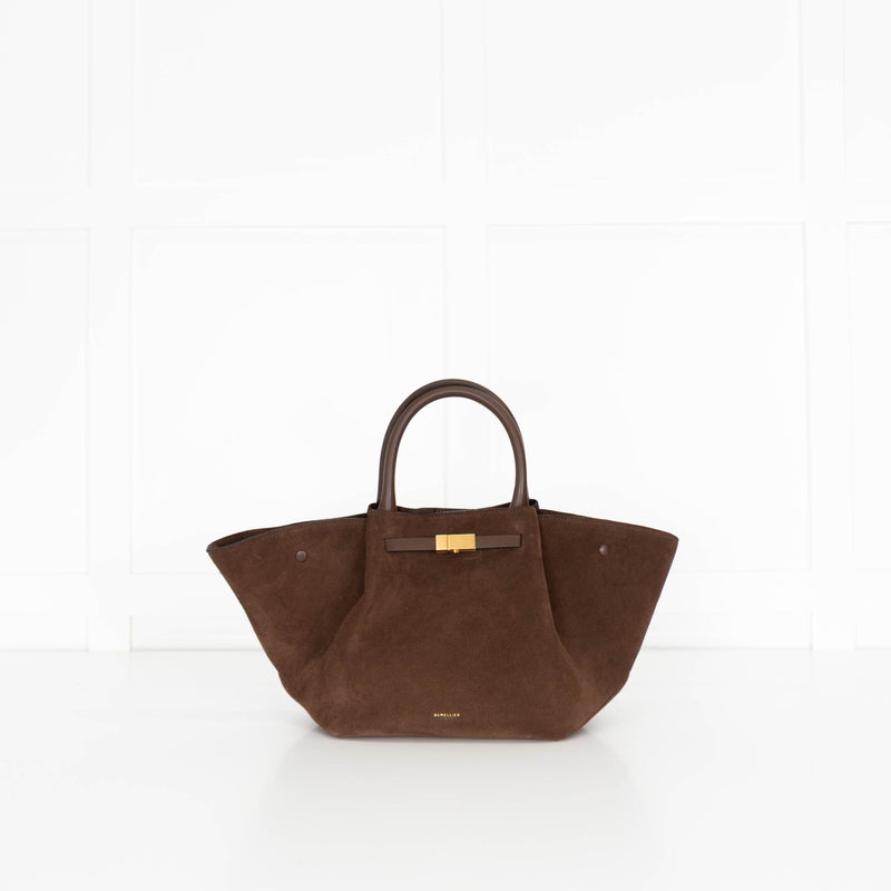 DeMellier Brown Suede Midi New York Tote