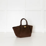 DeMellier Brown Suede Midi New York Tote
