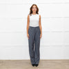 The Frankie Shop Grey Light Wool Blend High Waisted Trousers
