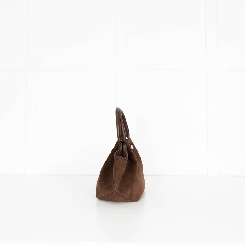 DeMellier Brown Suede Midi New York Tote