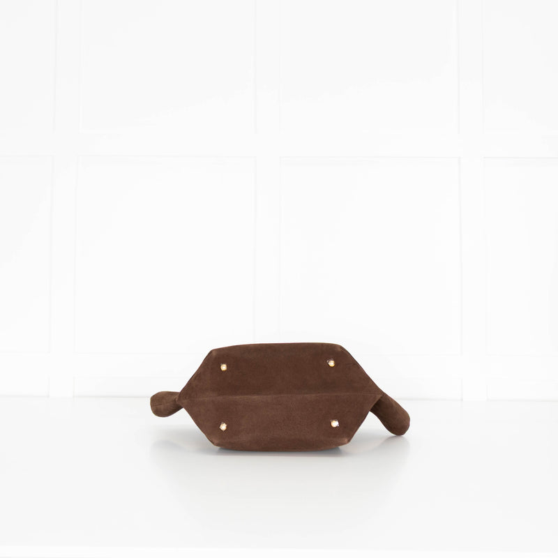 DeMellier Brown Suede Midi New York Tote
