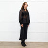 Gizia Black Lurex Organza Top