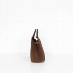 DeMellier Brown Suede Hudson Top Handle Bag