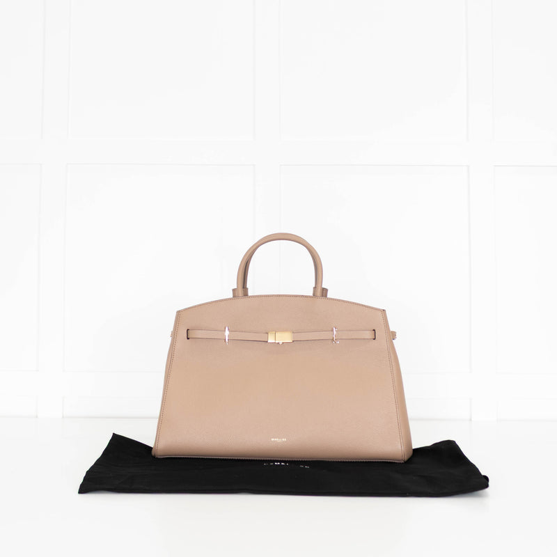 DeMellier Hudson Dark Sand Leather Tote