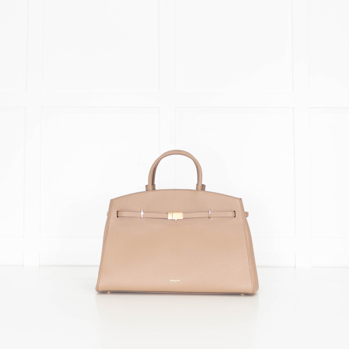 DeMellier Hudson Dark Sand Leather Tote