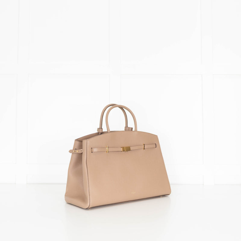 DeMellier Hudson Dark Sand Leather Tote