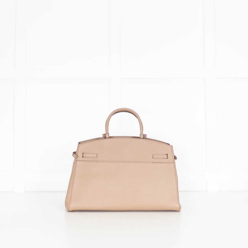DeMellier Hudson Dark Sand Leather Tote