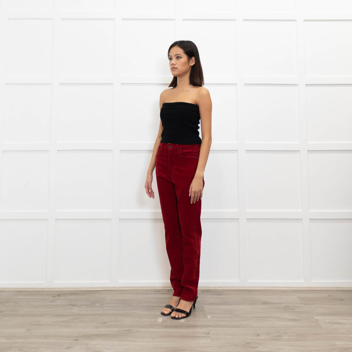 Citizens of Humanity Olivia Red Corduroy Jeans