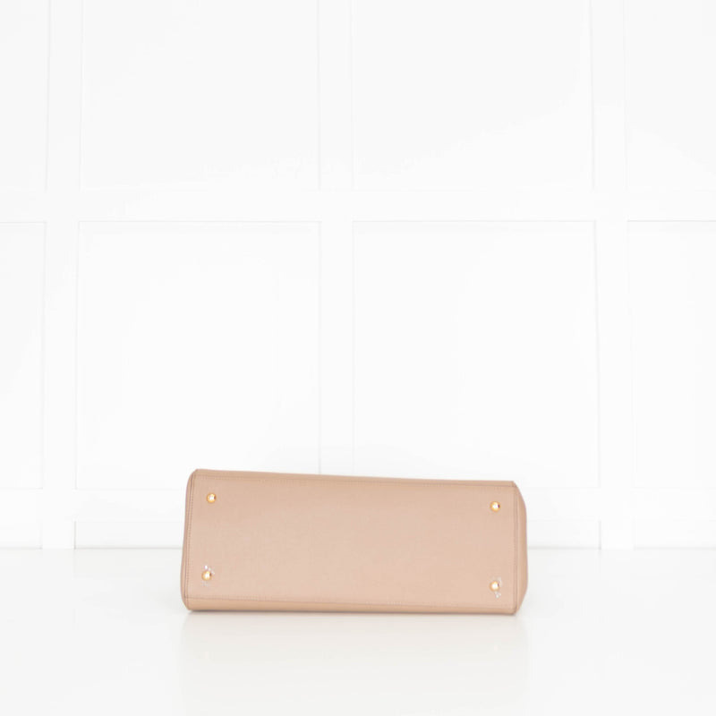 DeMellier Hudson Dark Sand Leather Tote