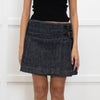 Burberry Blue Denim Mini Kilt