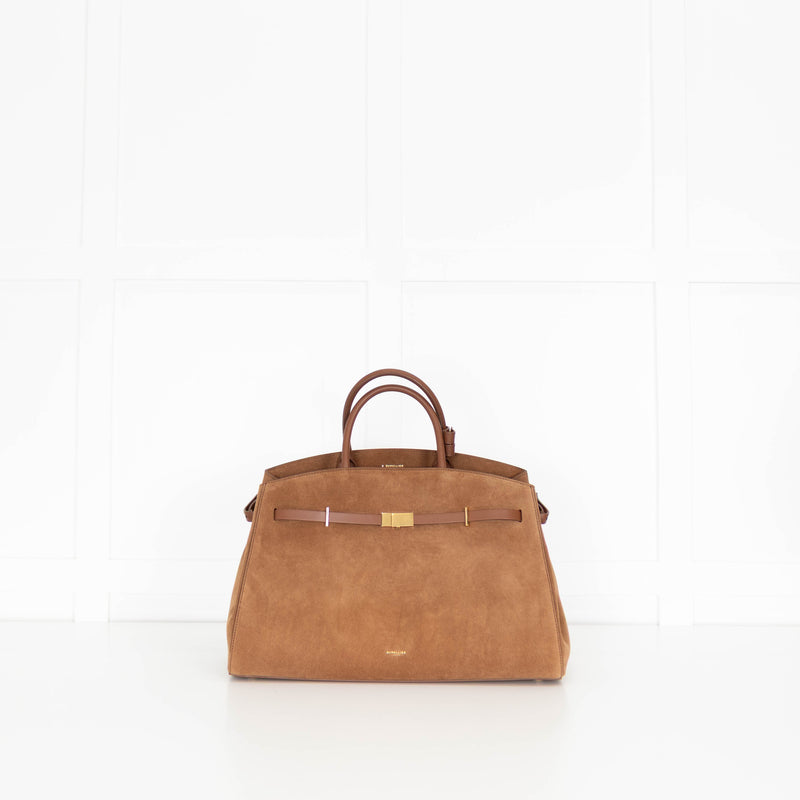 DeMellier Tan Suede Hudson Tote Bag