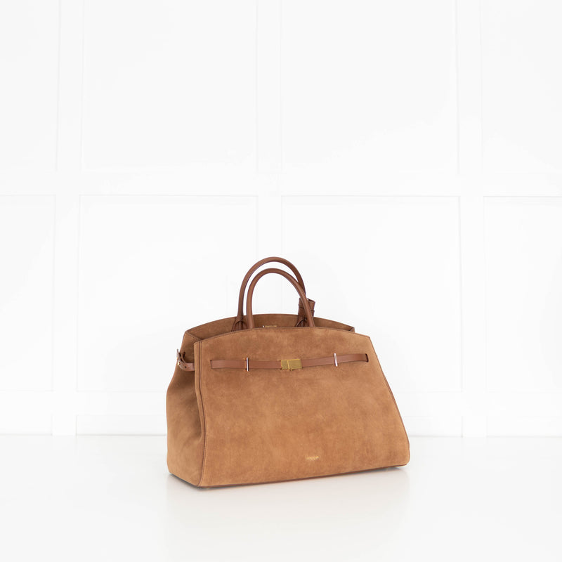 DeMellier Tan Suede Hudson Tote Bag