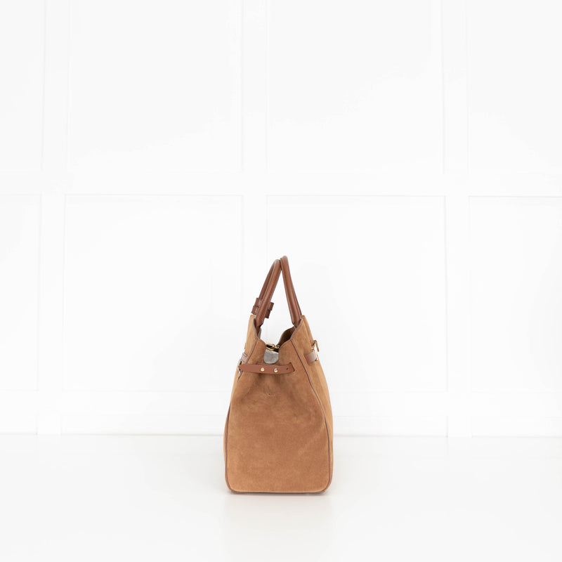 DeMellier Tan Suede Hudson Tote Bag