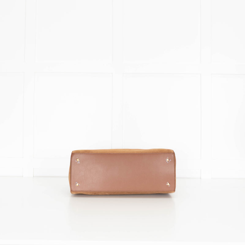 DeMellier Tan Suede Hudson Tote Bag