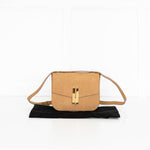 DeMellier Vancouver tan mock-croc leather crossbody bag