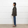 By Malene Birger Brown Leather Oversized Aviator Jacket