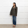 By Malene Birger Brown Leather Oversized Aviator Jacket