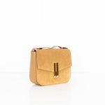 DeMellier Vancouver Gold Suede Crossbody Bag