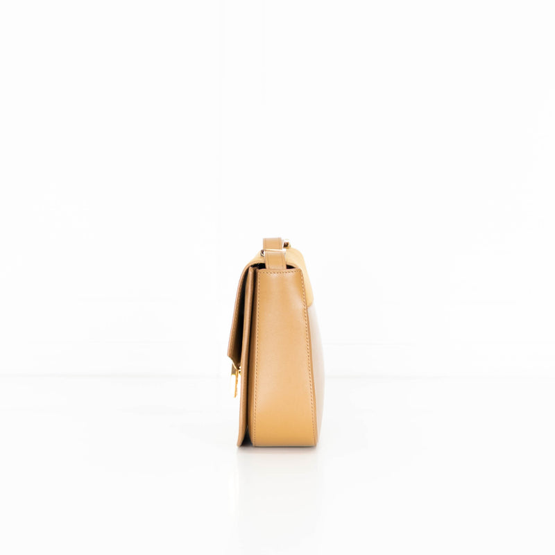 DeMellier Vancouver Gold Suede Crossbody Bag