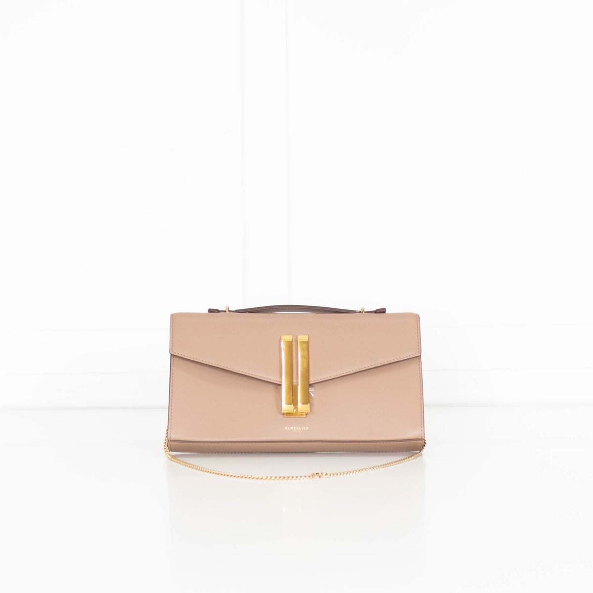 Demellier Dark Taupe Vancouver Clutch Bag