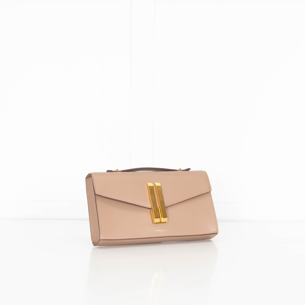 Demellier Dark Taupe Vancouver Clutch Bag