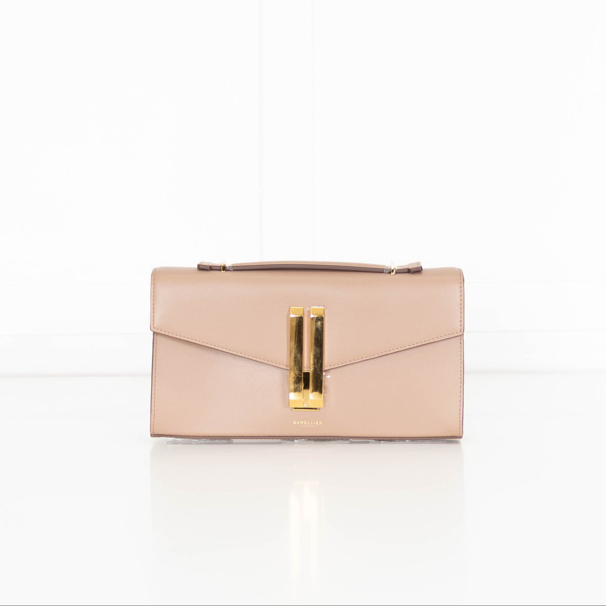 Demellier Dark Taupe Vancouver Clutch Bag