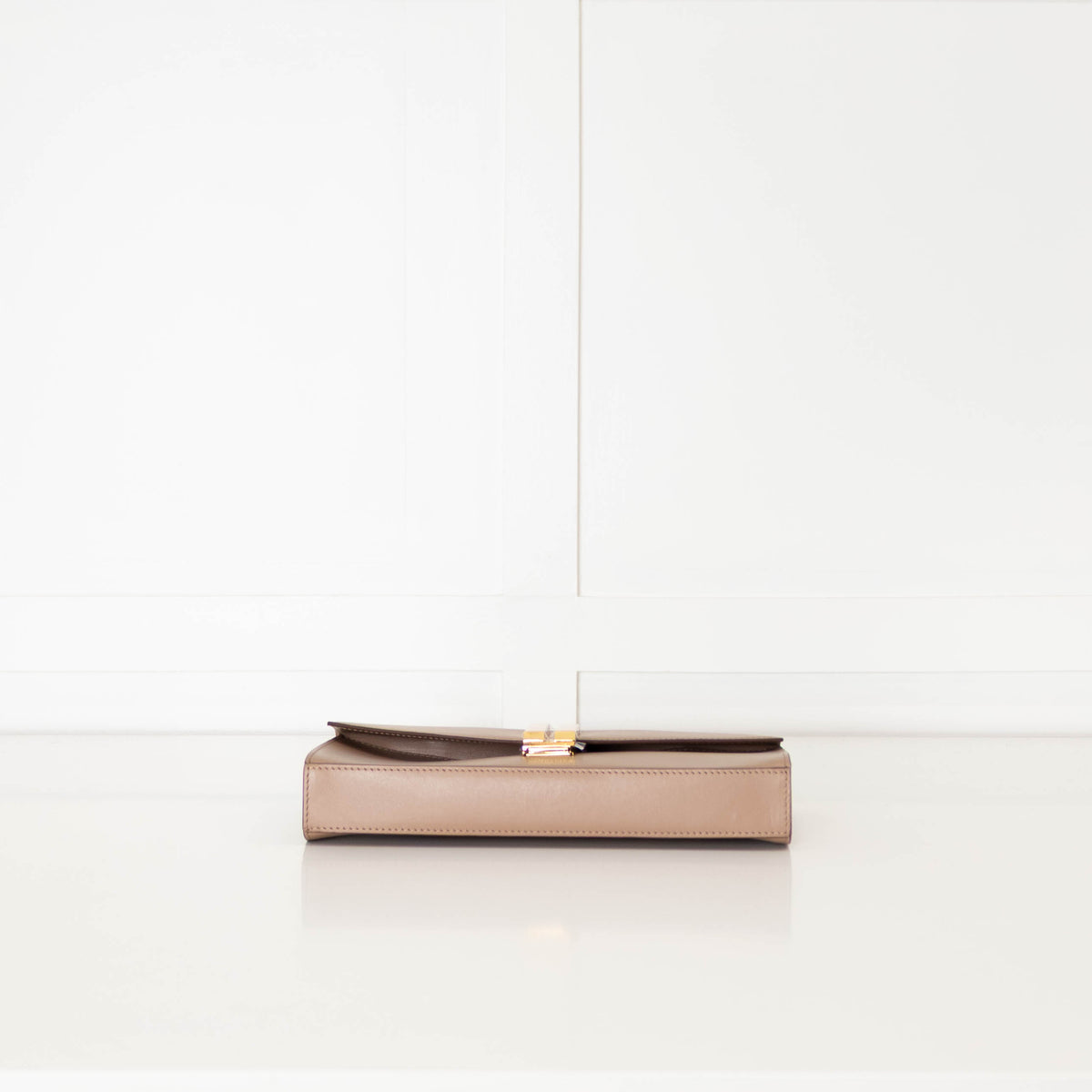 Demellier Dark Taupe Vancouver Clutch Bag