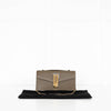 DeMellier Vancouver Olive Green Leather Clutch Bag