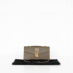 DeMellier Vancouver Olive Green Leather Clutch Bag