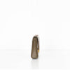 DeMellier Vancouver Olive Green Leather Clutch Bag