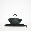 DeMeiller Green Suede Midi New York Tote