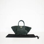 DeMeiller Green Suede Midi New York Tote