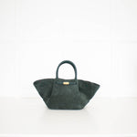 DeMeiller Green Suede Midi New York Tote