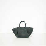 DeMeiller Green Suede Midi New York Tote