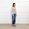 N. Peal Grey Cable Knit Cashmere Caridgan