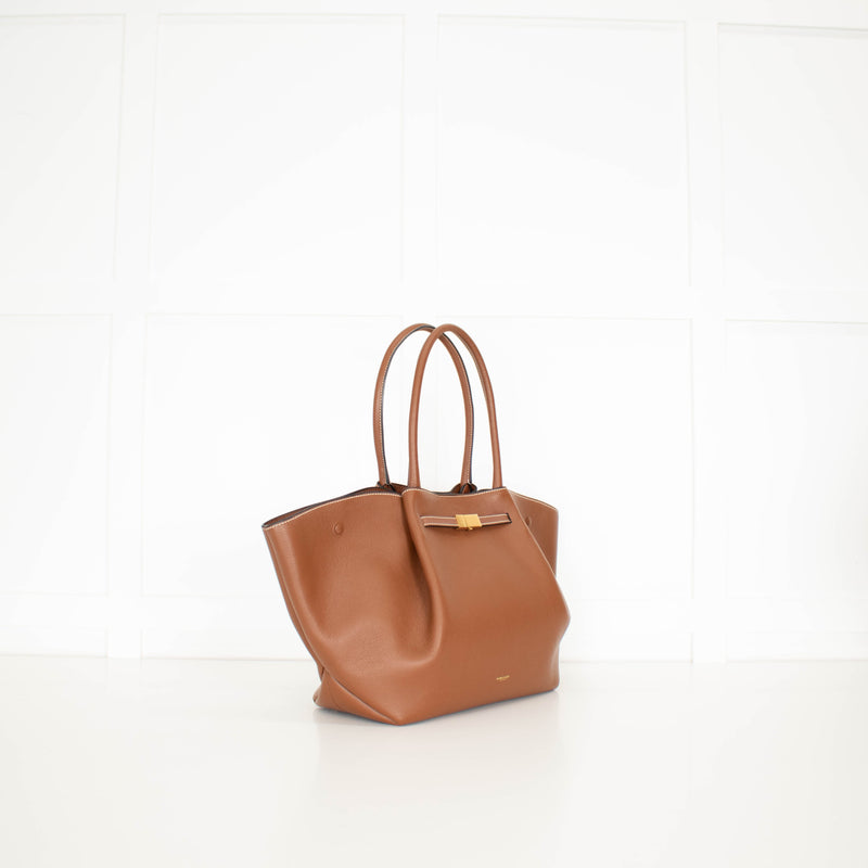 Demellier Tan Grain Leather New York Tote