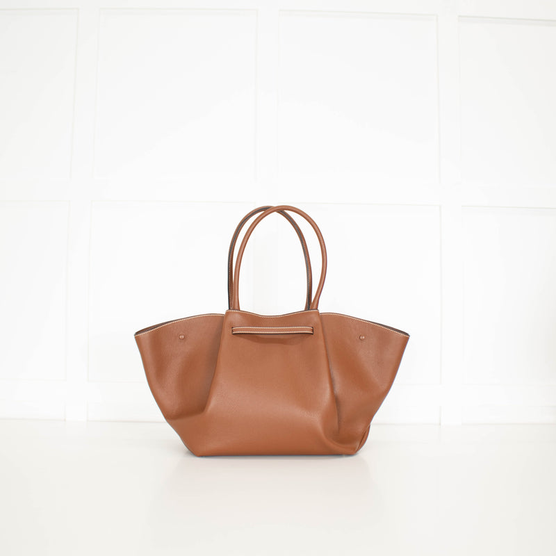 Demellier Tan Grain Leather New York Tote