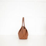 Demellier Tan Grain Leather New York Tote