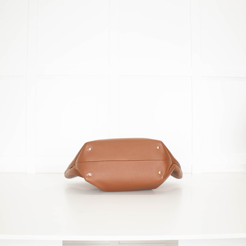 Demellier Tan Grain Leather New York Tote