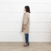 PIU PIU Oatmeal Coat With Giant Button