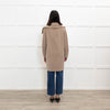 Marella Brown Coat With Funnel Neck