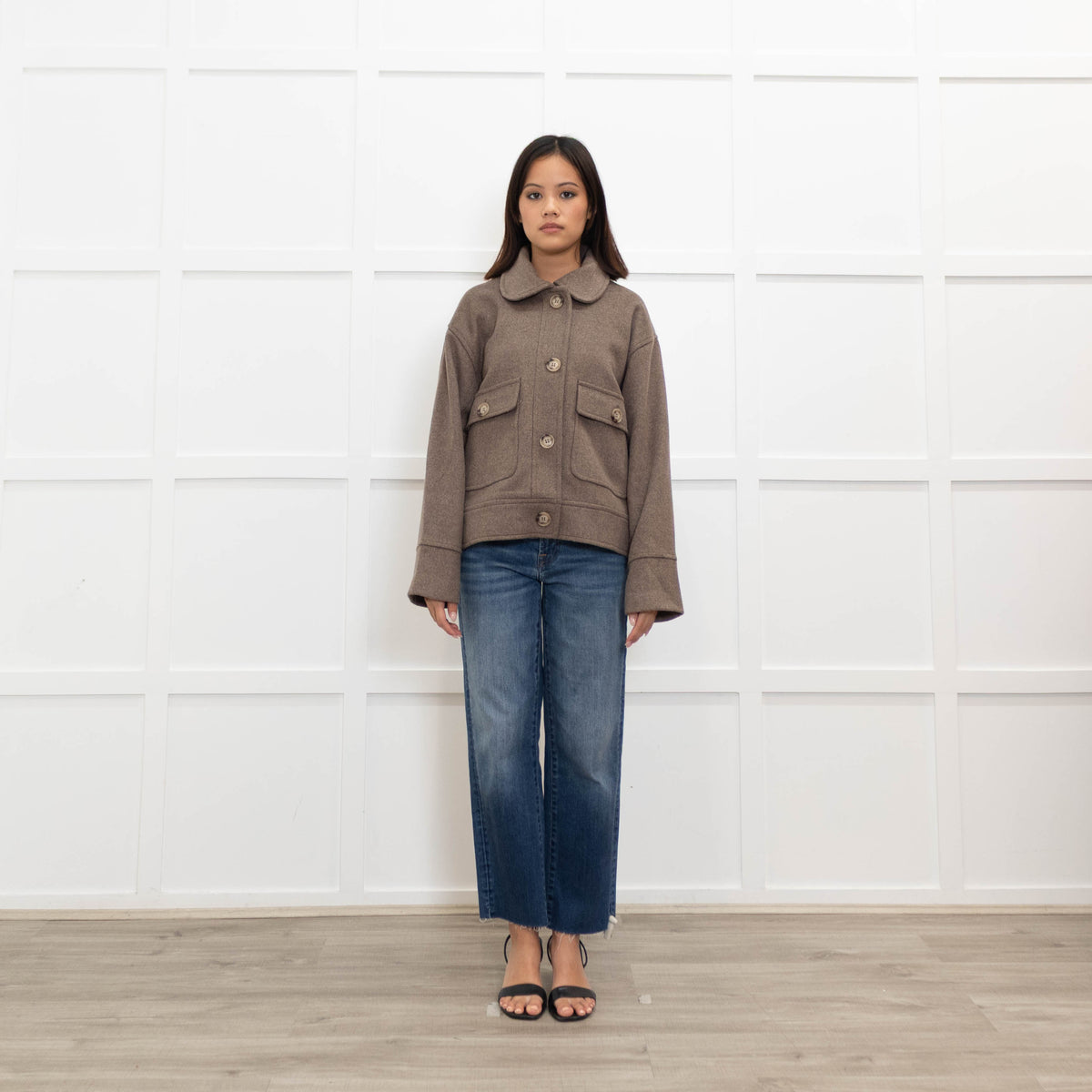 Neo Noir Brown Pitti Wool Mix Jacket