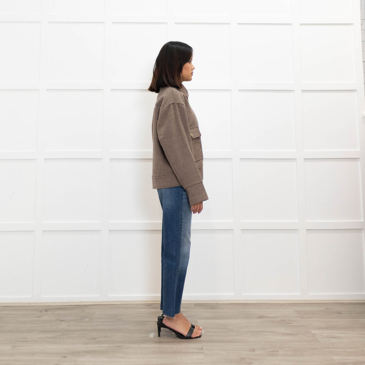 Neo Noir Brown Pitti Wool Mix Jacket